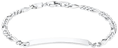 Amor Identarmband 925 Sterling Silber Damen Armschmuck, 19 cm, Silber, Kommt in Schmuck Geschenk Box, 9048939