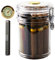 XIFEI Humidor-Glas aus Acryl mit Luftbefeuchter und Hygrometer, Humidor für ca. 18 Zigarren (transparent)