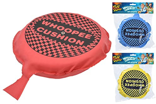Kandy Toys Self Inflating 8 inch Whoopee Cushion (2 Asst Cols) Pvc Bag