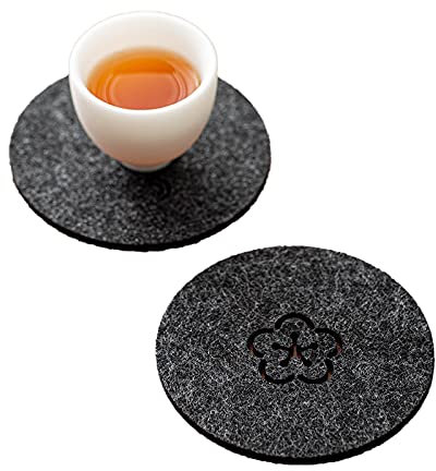 Sun-baked，8 Sottobicchieri in Feltro,Sottobicchiere in Feltro Rotondo,per Birra,Tazza da caffè,Tazze da tè, Bottiglie,Tazze, Bar, Vetro,