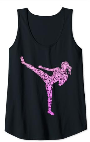 Damen Kickboxen Kickboxer Taekwondo Karate Damen Mädchen Kickbox Tank Top