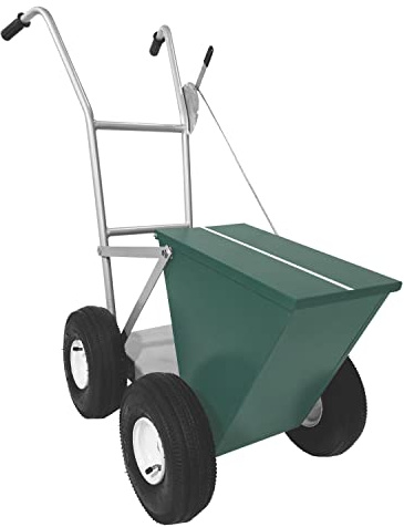 Champion Sports 50 LB Wheeled Heavy Duty Steel Dry Line Striping Athletic Field Marker, Green