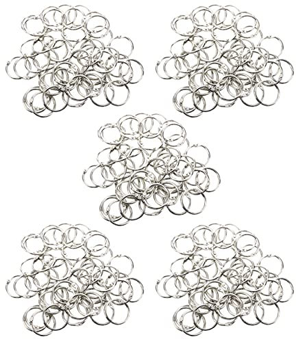 Lodokdre Lot de 250 agrafes 30 mm de diamètre Aeusserer avec anneau de clé