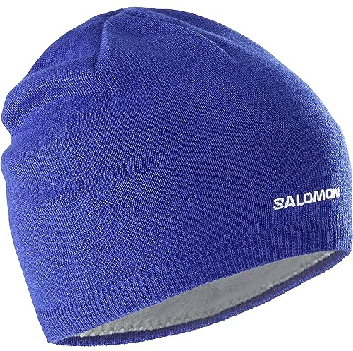 Salomon Active, Bonnet Unisexe, Idéal pour le Ski, le Snowboard, la Randonnée et la Course à Pied, Bleu, Taille Unique