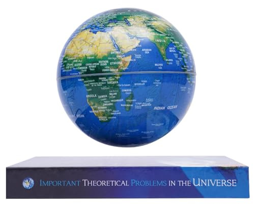 6 Floating Globe Lamp, Magnetic Levitating Globe, World Geographic Globes, Anti Gravity 360 Rotating World Map Light with LED Light for Home Office Desk Decor, Creative Educational Gifts