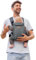 Jané Dual, ergonomische Babytrage, von Geburt bis 15 kg, 3 Positionen, atmungsaktiv und gepolstert, Grau