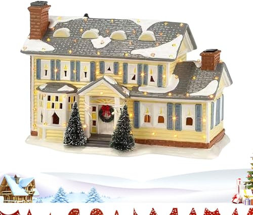 Weihnachtsdorf mit Beleuchtung, Weihnachtsdorf weihnachtshäuser mit Beleuchtung Weihnachten Deko Weihnachtsdorf Beleuchtung, Weihnachtsdorf Deko mit Schneedekoration Weihnachts Szene Tisch Deko