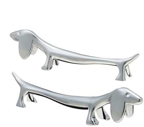 2 Stück Besteckhalter Für Tisch | Hund Form Besteckhalter | Niedlicher Essstäbchenständer Für Hunde | Messerbänkchen Stainless Steel Gabel Stand | Geschirr Rack Halter