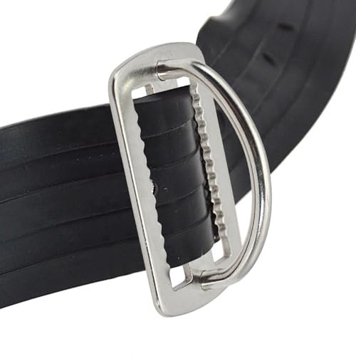 Tauchgewichtsgürtel - D Ring Rechtsgürtel Keeper | Rostfreie Stahlpositionierungsschnallen -Tauch -Accessoires mit Sägezahndesign für Surfen, freies Tauchen, Klettern, Angelposition und Suspen