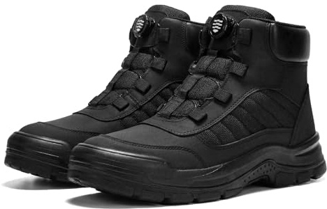 ANGRYRAM Safety Trainers Men Steel Toe Cap Work Boots with Swivel Buckle