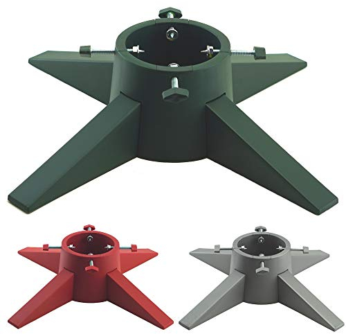 Christmas Tree Stand With Reservoir - Modern Design Real Xmas Tree Stand - Christmas Tree Base With Removable Legs - Xmas Tree Holder For Home & Office - Maximum 6ft Christmas Trees