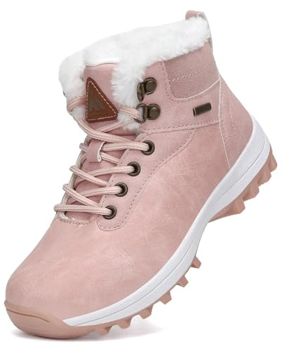 Mishansha Botines Niño Niña Nieve Botas Invierno Niños Zapatos Cálido Antideslizante Botines Montaña Impermeables Zapatillas Senderismo