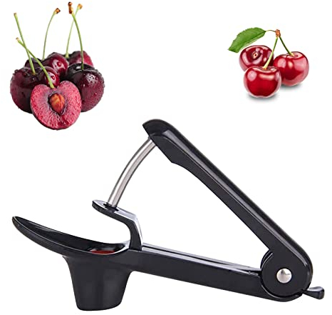 Cherry Pitter and Olive Stoner Tool with Stainless Steel Rod for Dates