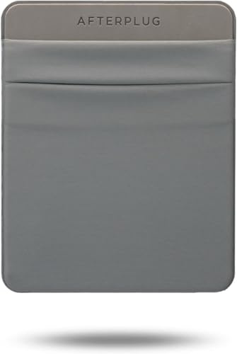 Afterplug Pochette Adhésive 2 Poches pour Disque Dur d'Ordinateur Portable, Poche Autocollante Réutilisable pour SSD Portable, HDD, Souris Fine et Câbles (Grande - Compatible SSD et Disques 2,5)