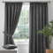 Dreams & Drapes - Charcoal Grey Blackout Pencil Pleat Curtains W66 x L90 (168 x 229cm) - 2x Tie Backs Included - Heavy Weight - Thermal Soundproof Curtains in Grey - For Bedroom/Living Room
