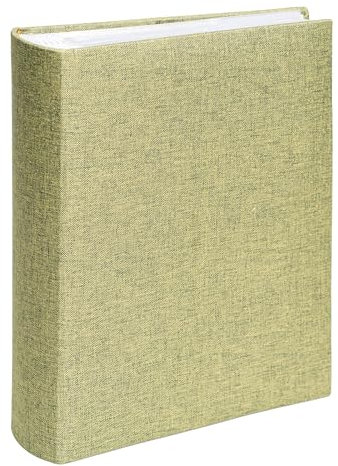 Album Photo Lin en Tissu pour Photos Format 10x15 - Album Durable pour 300 Photos avec des Espaces Supplémentaires pour des Notes Personnalisées | Facile à Remplir avec des Pochettes en Plastique