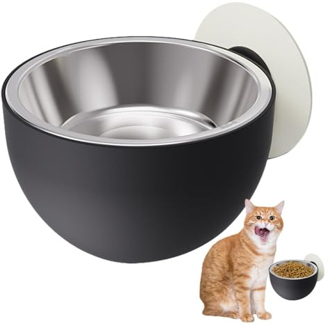 Ciotole da parete per animali domestici – Stazione di alimentazione rialzata per cani, mangiatoia rialzata | Ciotole di cibo e acqua staccabili, set di ciotole sospese