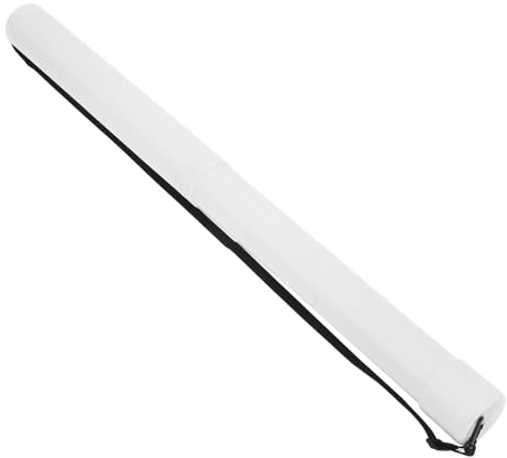 Luxshiny Tubo Extensible para Dibujo con Correa de Transporte Tubo de Almacenamiento para Planos y Pósteres de 4k Blanco Contenedor Portátil para Arte y Manualidades