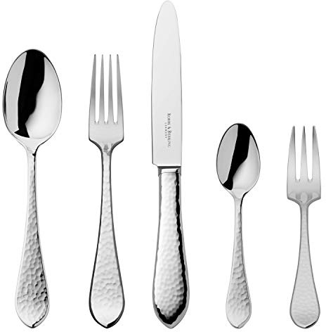 Robbe & Berking Martelé 5 pzas. Cubiertos de menú (Chapado Macizo en Plata con 150 g)