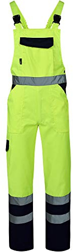 BWOLF Jinx - Peto de trabajo con protección reflectante para hombre, con elementos reflectantes, amarillo, XXL