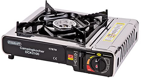 Gas Campingkocher Gaskocher Kocher Kochplatte Grillplatte Butangas DCK2200 2,2 kW