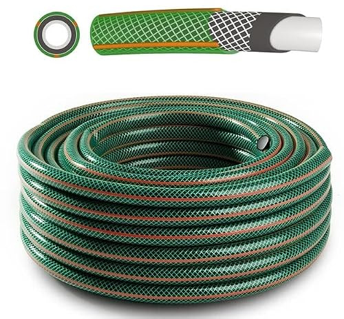 rg-vertrieb Gartenschlauch Schlauch Wasserschlauch Greenbos 4 lagig Bewässerungsschlauch grün UV-beständig (1/2'', Länge 50m)