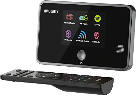 Radio DAB Plus Internetradio WLAN Tuner mit DAB+ | Internet Radio WLAN Adapter mit Spotify, Bluetooth-Konnektivität, Fernbedienung, Farbdisplay | MAJORITY Robinson Digitalradio