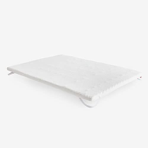 Pikolin Home - Topper Viscoelástico Multizonas 90x190, 7 cm, Transpirable, Extrasuave, Gran Acogida, Sobrecolchón, Cubrecolchón, Colchoncillo