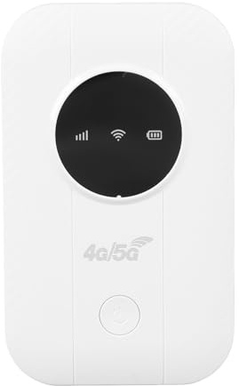 Enrutador Portátil 4G 5G con Ranura de Tarjeta SIM 300Mbps Hotspot Móvil Conecta hasta 10 Dispositivos para Viajes de Negocios Viajeros