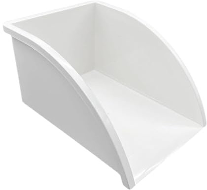 JISADER Recogedor de Agua, Barril de Lluvia, de Recolección de, Colector de Agua para Jardín, Bloque de Canalón para Jardinería, Blanco