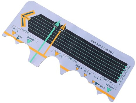 Fabater La Pratica Stabile del Tappetino da Altalena da Golf Migliora La Precisione dei Colpi per Principianti, Materiale PU