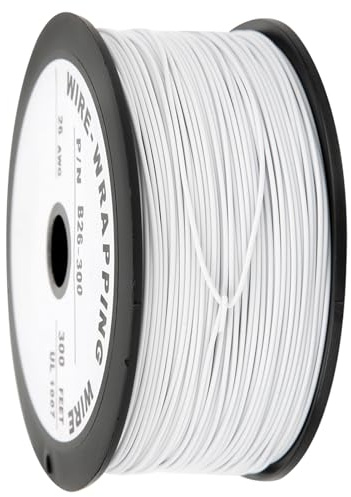 Jelquix Cavo Elettrico in Rame Stagnato 26AWG UL1007 per Apparecchiature Elettroniche e Elettriche, Cavo da 100 M per Filo Avvolgente, Resistenza All'usura e Alla Corrosione, Diametro Esterno 1 Mm,