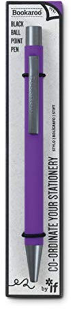 IF Bookaroo Stylo doux au toucher avec encre noire Violet