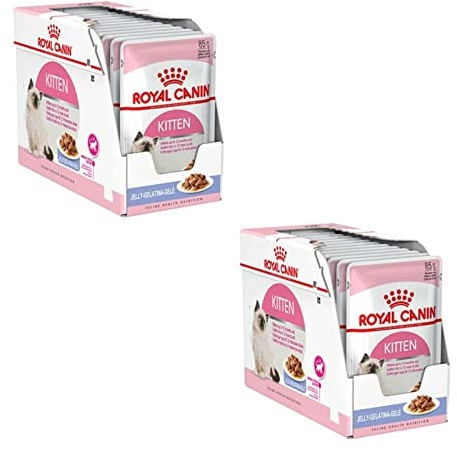 Royal Canin Kitten | Doppelpack | 2 x 12 x 85 g | Nassfutter für Katzenwelpen | Mit feinen Stückchen in Gelee | Geeignet in der zweiten Wachstumsphase bis zum 12. Lebensmonat