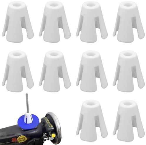 Support De Fil De Cône, Supports de CôNe de Bobine,10 Pièces Supports De Fil De Machine à Coudre Cônes De Fils De Surjeteuse Supports De Fils à Coudre En Plastique pour Outils de Machine à Coudre