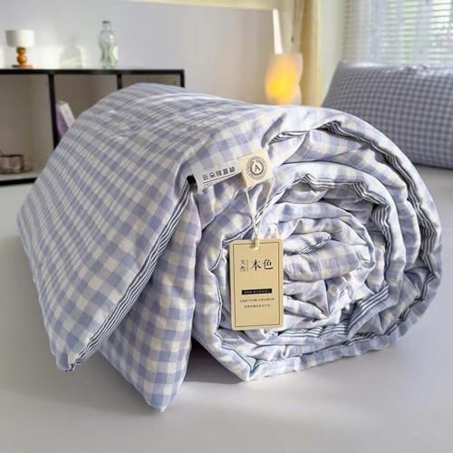 Primaverile Estivo Copriletto Trapuntino Cotone Per Letto Per Singolo/ Matrimoniale/Una Piazza E Mezza Morbida Coperta Leggera|Stampa Digitale Bianca Trapunta Estiva，Morbido E Confortevole ﻿ ( Color :
