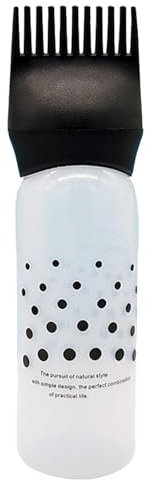 Wurzelkamm-Applikatorflasche – Haarfärbepinsel-Flasche | Wurzelkamm-Farbapplikatorflasche | Haaröl-Applikator-Flaschenkamm | Farbapplikatorflasche | Comb hair toolls Applikator-Bürstenflaschen