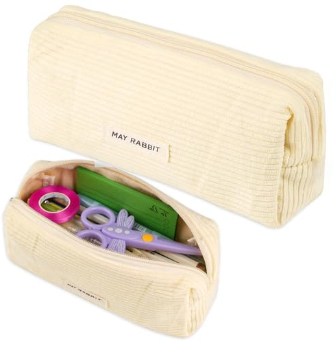 Maxmoc Federmäppchen Cord-Stoff,Mäppchen Cord-Stoff,Federtasche Mädchen,Pencil Case Schulmäppchen,Stiftemappe für Frauen Mädchen