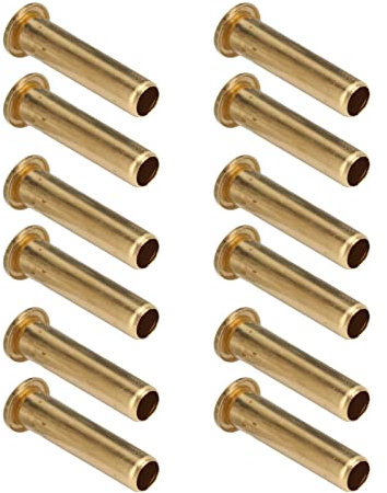 Rivets creux en laiton décoratifs, 500 pièces, trou traversant, excellentes boucles à œil en cuivre, œillets en cuivre, œil à Air 1.7x3.5x2.8mm (2.5x11x3.8mm)