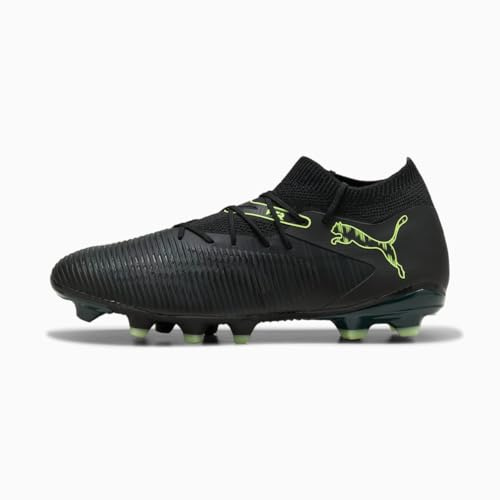 Puma Men's Future Match Firm, Artificial,Ground Soccer Cleats, Black-Fizzy Light-Green Terrain AH25, 11