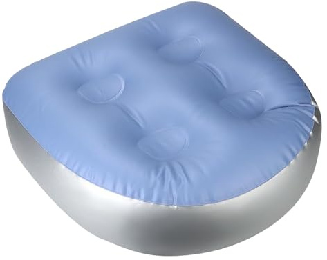 EDLMKM Inflatable Booster Seatt, Hot Tub Booster Seat Bath Spa Pad with Suction Cups, HHot Tub Cushion SPA BoosterSeat Back Pad, Inflatable Seat Cushion for Hot Tubs and Spas, Seats for Lazy Spas