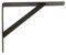 Amig - Regalwinkel Edelstahl Mod. 9 | Metallwinkel für Regale | Regalhalterung | Farbe Schwarz | Maße: 500 x 325 mm | Empfohlenes max Gewicht: 185 kg
