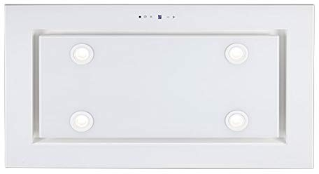 Dunstabzugshaube Deckenhaube 96cm EEK A F. BAYER Lux 96GW - 4x2W Power LED Beleuchtung - 4 Stufen mit 1 Turbostufe-Nachlaufautomatik