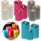 LS-LebenStil 3D LED Stumpenkerze Blau 15cm Echtwachs flackernde Kerzen Timer bewegliche Flamme