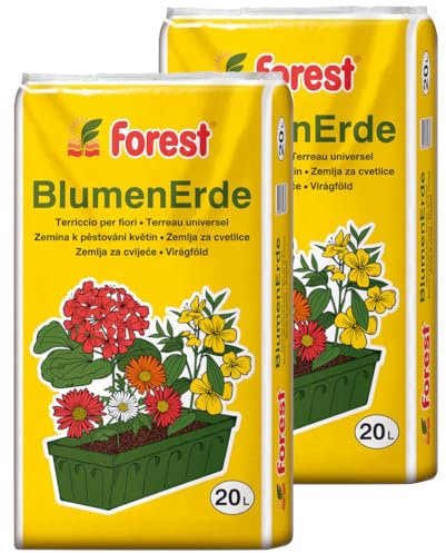 2 Sack Universal-Blumenerde 2X 20 Liter Qualitäts-Pflanzerde Universalerde 40 L Qualität aus Bayern