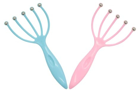 Ipetboom 2pezzi Manuale per Capelluto Rullo Artigli Strumento per Massaggio dei Capelli Dispositivo di Rilassamento Calze della Befana per Uomini