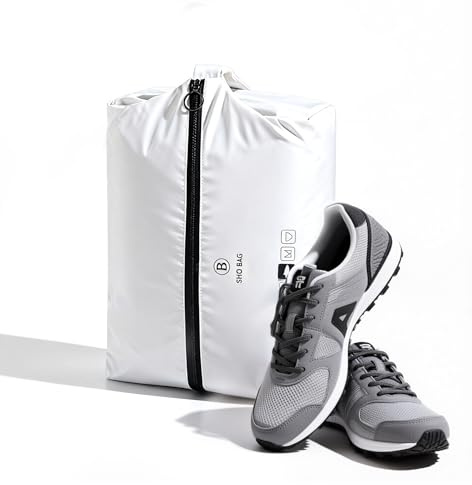 Lammcou Sac à Chaussures Étanche pour Voyage – Anti-Odeur, Résistant & Respirant, Wetbag en TPU & T400, Pochette Chaussures pour Valise, Salle de Sport & Piscine