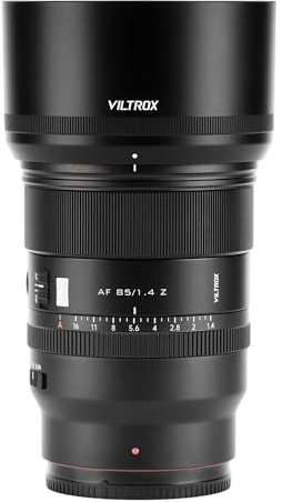 VILTROX 85mm f1.4 Pro Z Objetivo, AF 85mm f/1.4 Z para Montura Nikon Z, Objetivo para Retratos Compatible con Nikon Z Mount Z5 II Z6 II Z7 II Z8 Z9 Zf Z6 III Z7 Z50 Z50 II Z30 Zfc ZR