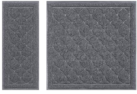 unipaws Cat Litter Trapping Mat, Litter Box Scatter Control Pad, Litter Free Floors and Urine Waterproof, Gentle on Paws, No Phthalate