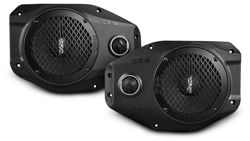DS18 JL-SB6 Plug & Play Sound Bar Enclosure Upgrade with 6.5 Neodymium Mid-Range and Tweeter Compatible with Jeep Wrangler JL/JLU | Gladiator JT Left and Right Speakers (Pair)